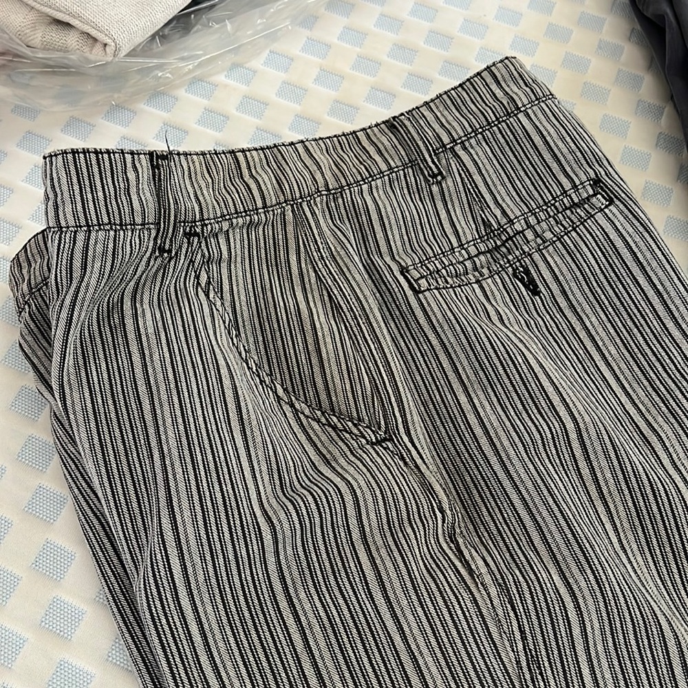 Balenciaga grey and black striped jeans high waisted size 40